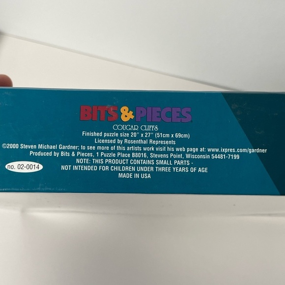 Cougar Cliffs 1000pcs Jigsaw Puzzle Art by Steven Michael Gardner Made in USA - Picture 3 of 7